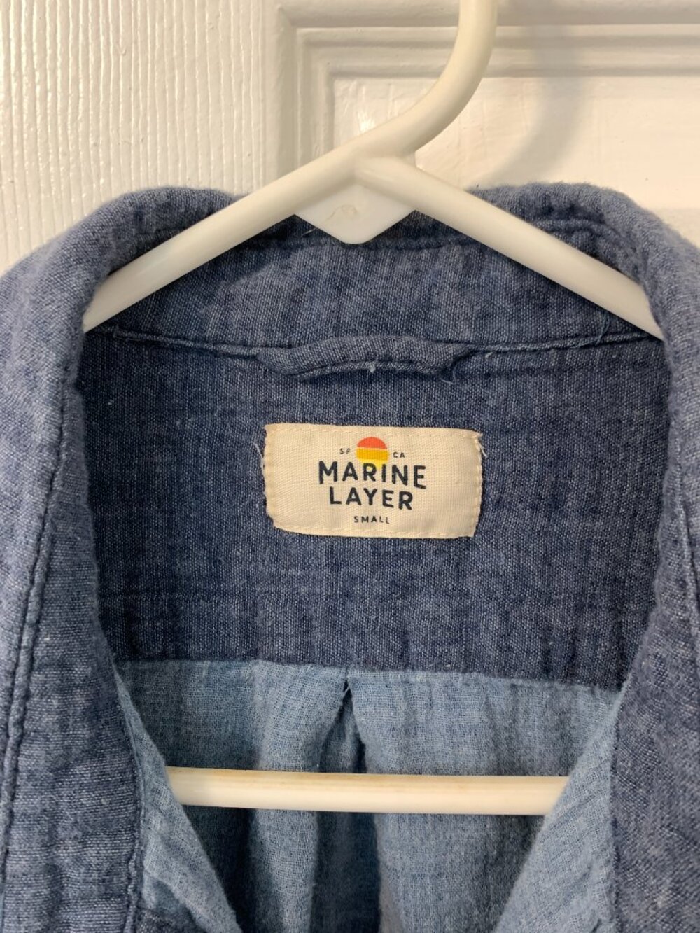 Marine Layer Men's 100% Cotton Button Up Top Small - Picture 4 of 7